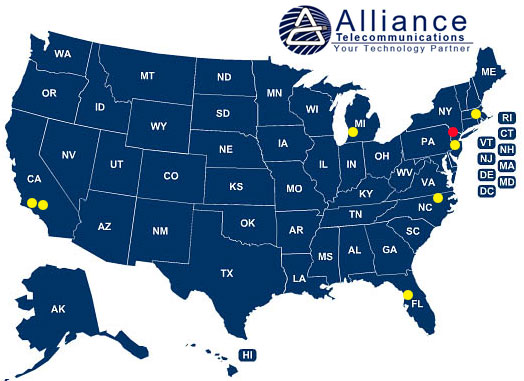 Alliance Service Locations Map